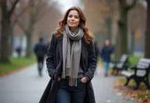 Femme résiliente : définition et caractéristiques essentielles pour s’inspirer Femme confiante dans un parc urbain en hiver