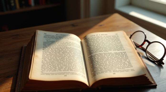 Livre ancien du code civil sur un bureau en lumière douce