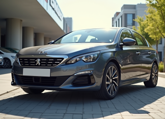 Voiture Peugeot 408 d'occasion dans un concessionnaire ensoleille
