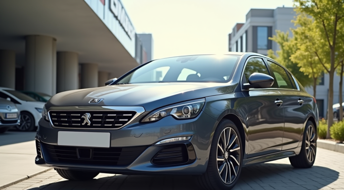 Voiture Peugeot 408 d'occasion dans un concessionnaire ensoleille