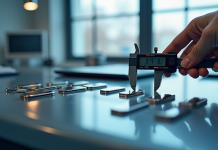 Gros plan sur des cellules de batterie lithium-ion en laboratoire